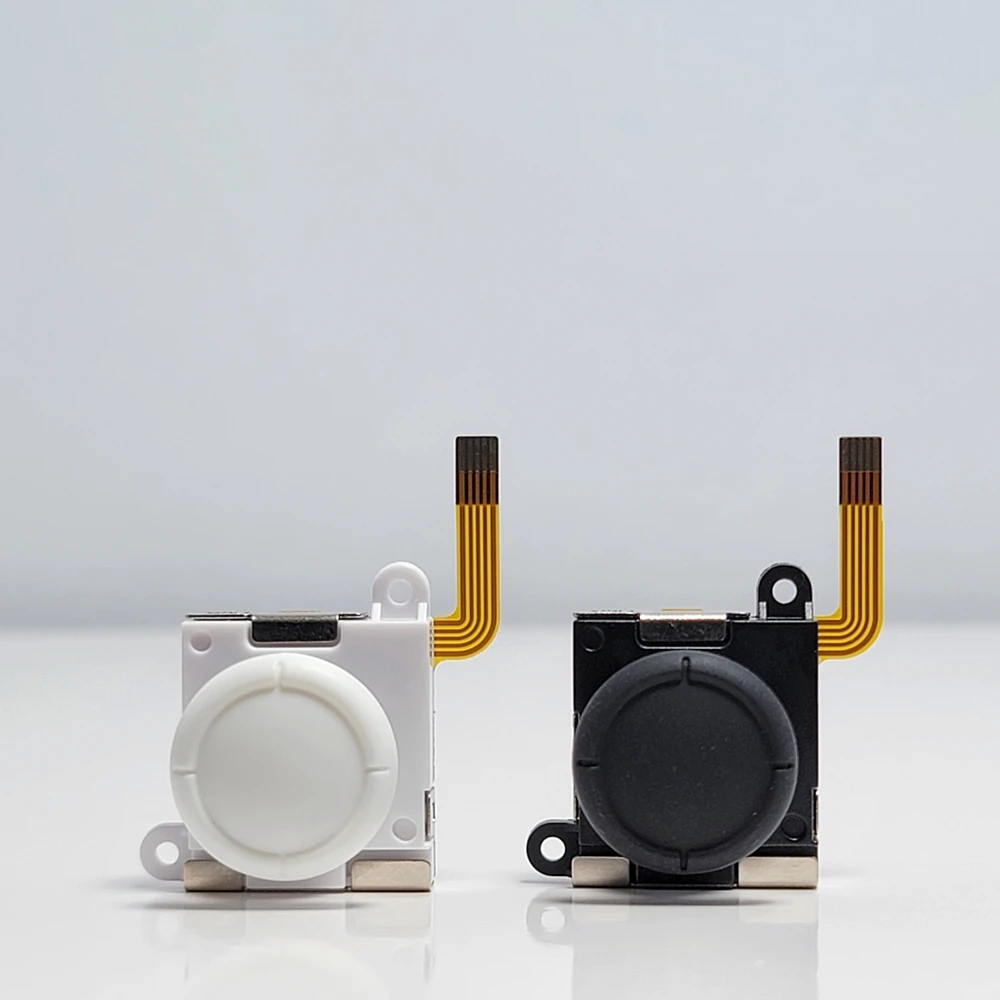 2/4/10pcs K-SILVER JS19 TMR 스위치/NS OLED JoyCon NS Lite 교체 용 전자기 조이스틱 3D 아날로그 흰색 ThumbStick