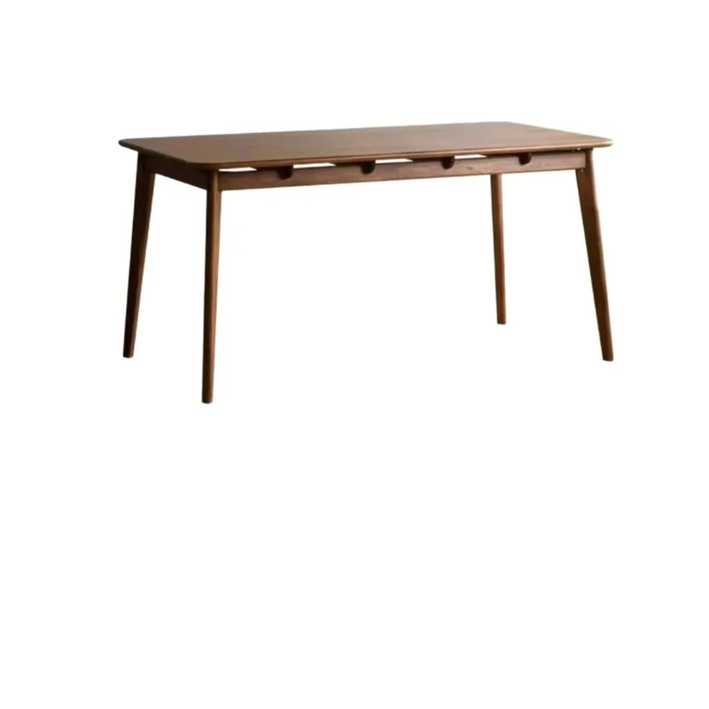 

dining table North American black walnut rectangular modern simple dining table Nordic living room floating dining table