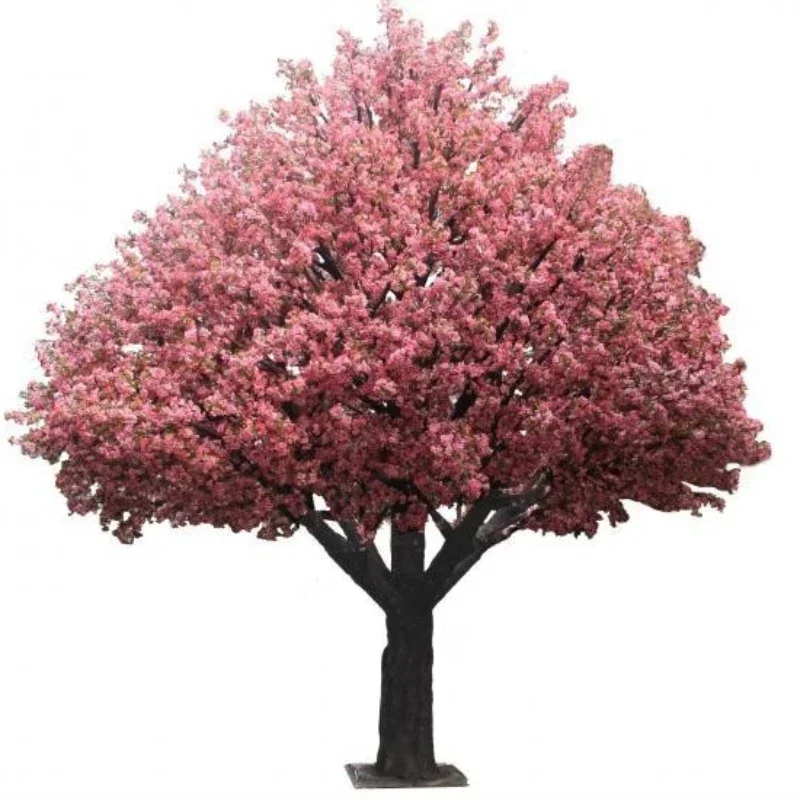 

New Artificial Flower Plants Decor Set of Cherry Blossom Fake Big Tree Sakura Tree Home Garden Supplies Trees