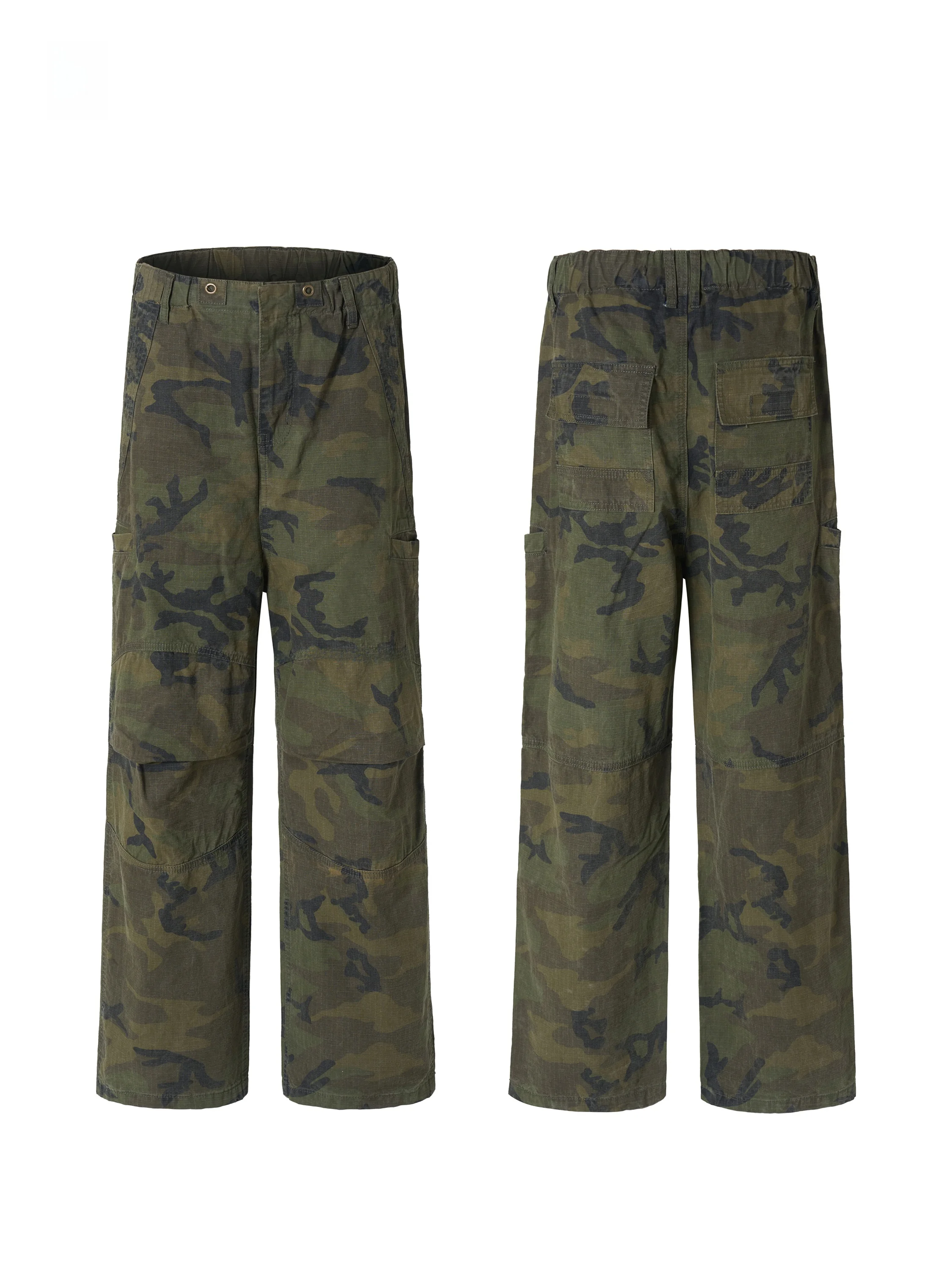 

Camouflage Work Trousers Men's Outdoor Climbing Faion Brand Multi-ket Paratrooper Casual Pants Loose Fit Youthful Sle