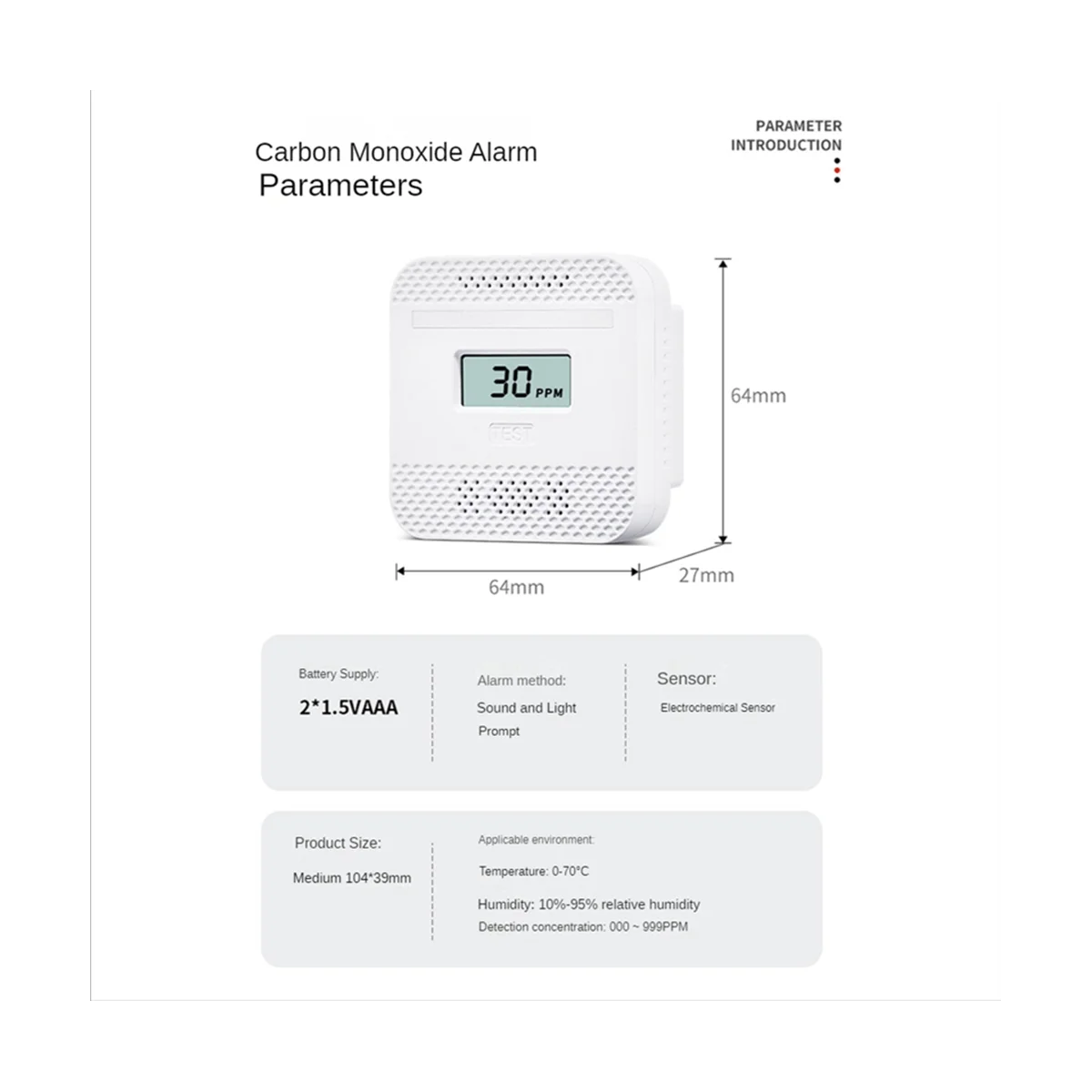 Mini Home Comini Koolmonoxide Detectie Alarm Rv Safety Co Alarm Rookmelder