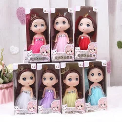 12cm Mini Doll Christmas Gift Box Set Princess Girl Toy Training Class Gift