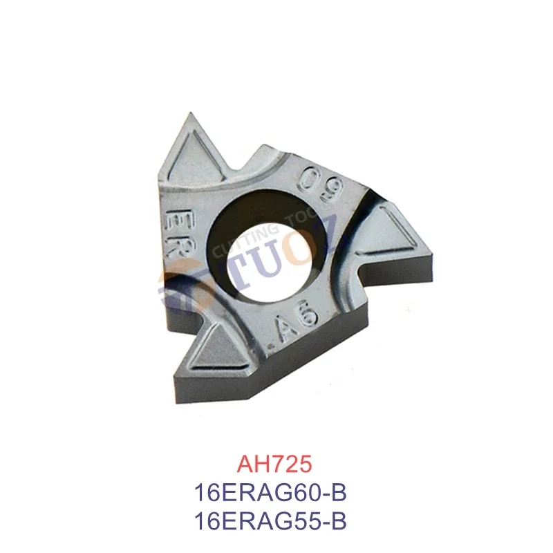 100% Original 16ERAG55-B 16ERAG60-B AH725 16 ER AG55 AG60 -B Threading Carbide Inserts Turning CNC Tools Lathe Cut