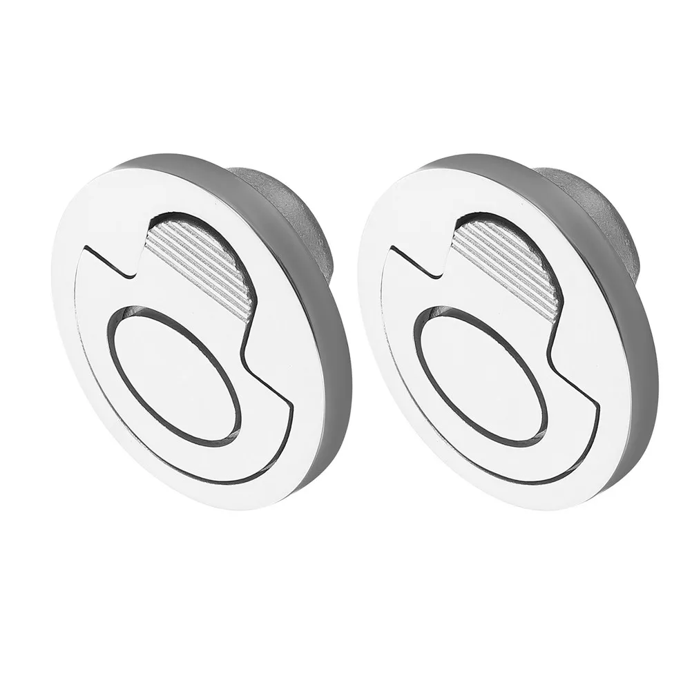 

2Pcs Stainless Steel Boat Hatch Pull Rings Marine Flush Recessed Pull Ring Handles Deck Hatch Latch Hardware Boat Deck Hardware