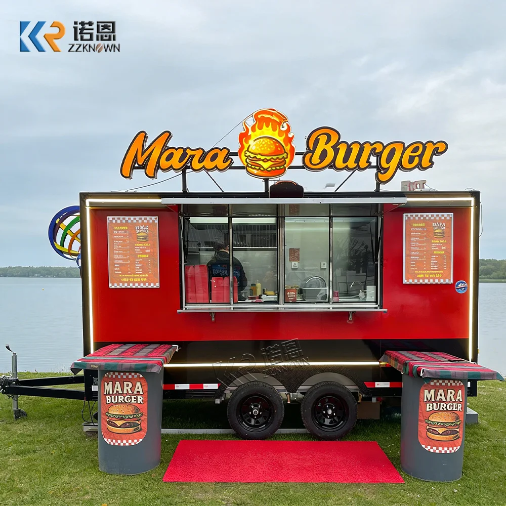 

Fully Equipped Food Truck Customized Hot Dog Donut Street Vendor Truck Mobile Catering Concession Food Trailer for Outdoor