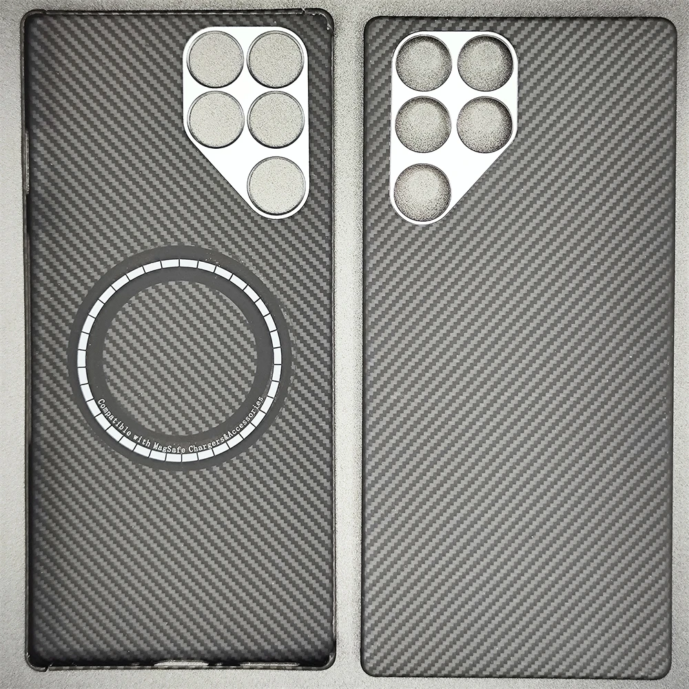 حافظة كيفلر لهاتف ZTE nubia RedMagic 11 Pro من ألياف الأراميد شحن مغناطيسي رفيع للغاية بتصميم بسيط من ألياف الكربون