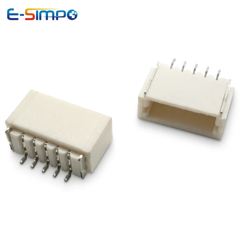 50Pcs 1.0mm JST SH1.0 90D Right Angle SMT Type 2-10Pin Socket Pin Header Wafer Connector