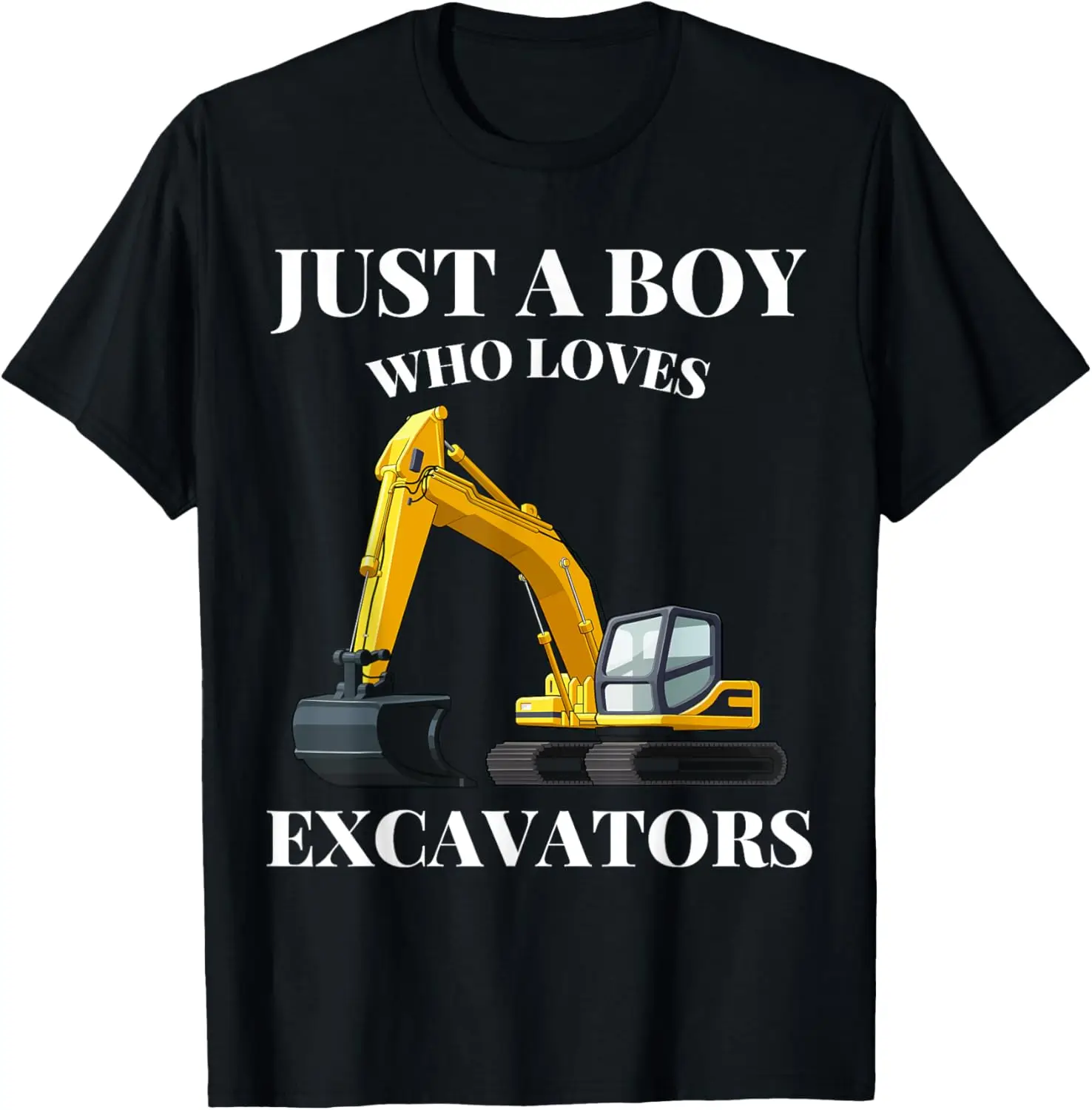 

Футболка «Просто мальчик, который любит экскаваторов» для любителей строительных машин