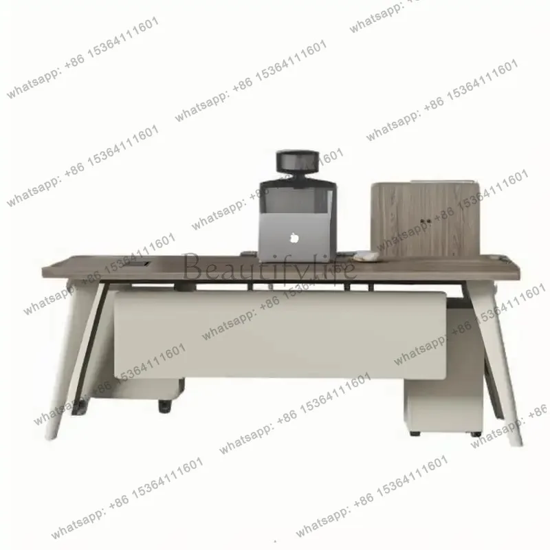 Organizer Aesthetic Office Desk Luxury Extension Commercial Specialty Office Table Standing Study Mesa De Escritorio Furniture