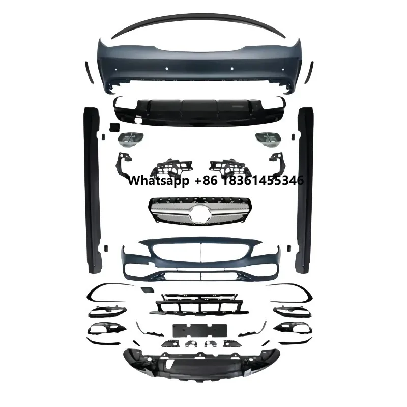 

For W117 CLA200 260 Model the Modified CLA45 Body Kit Includes Bumpers Grille Side Skirts Rear Wing Suitable