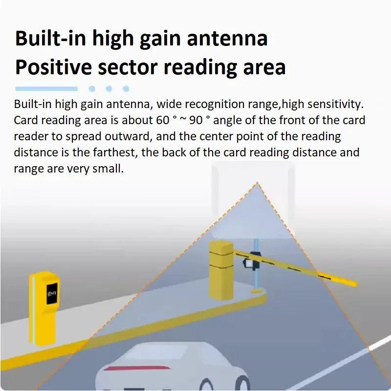 Yanpodo YPD-RU661 6 Meter UHF RFID Reader with Light RS232 WG26 RS485 Interface Free SDK for Vehicle Charge Systems