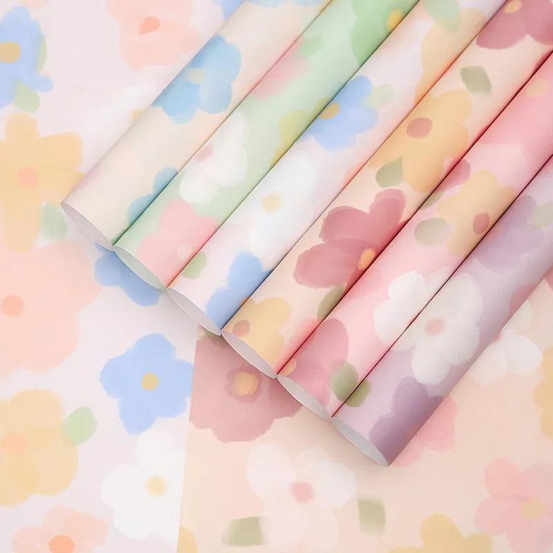 

20pcs/lot 52x58cm Small Fresh Flowers Bouquet Wrapping Paper Flower Shop Gift Wrapping Materials Wedding Decoration