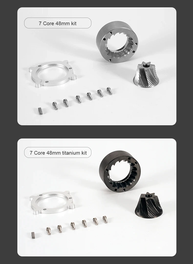 CAFOVO طاحونة لدغ ل 03 مطحنة حبوب البن 7 الأساسية 48 مللي متر لدغ 6 الأساسية 38 مللي متر لدغ اسبريسو مطحنة القهوة الكهربائية الملحقات #4