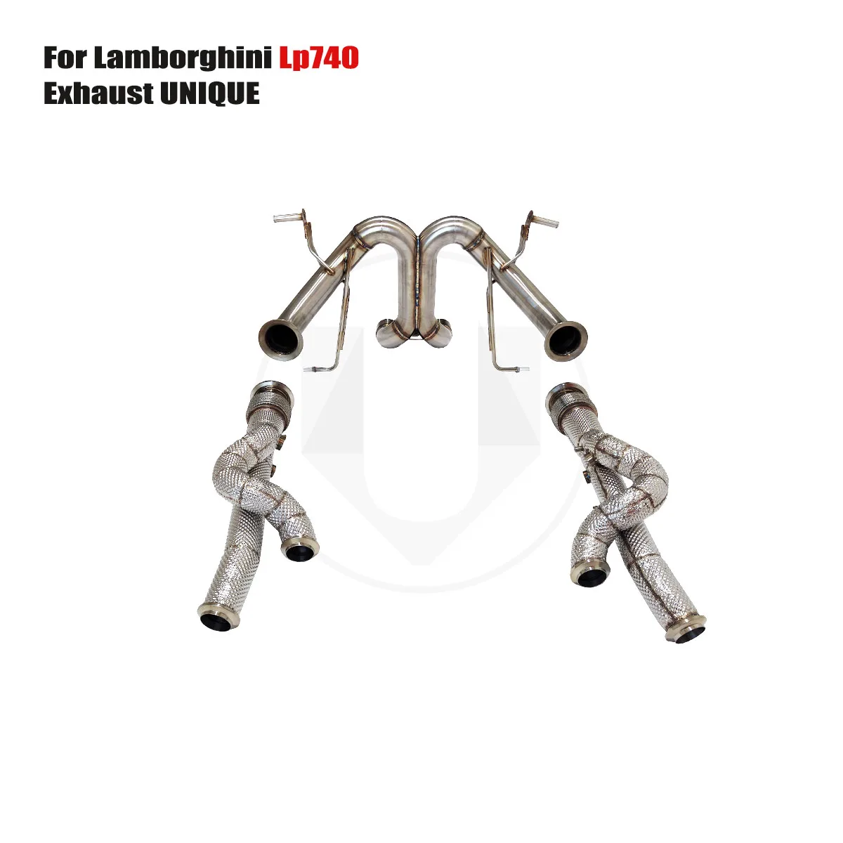 UNIQUE Designs Lamborghini Lp740 V12 6.5L T304 stainless steel sports Valved  Exhaust System