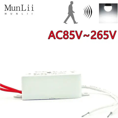 자동 적외선 센서 스위치 PIR 마이크로파 레이더 바디 모션 센서 모듈, 110V 220V AC 50Hz, 고품질 지원, 직송