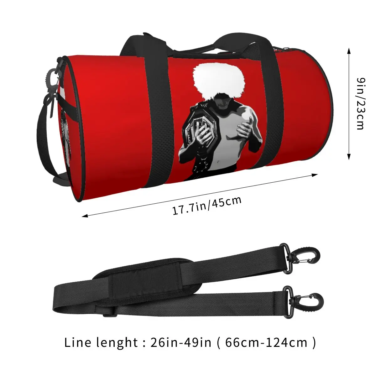 Khabib Nurmagomedov Gym Bag Waterproof Sports Bags Gym Accessories Luggage Custom Handbag Cute Fitness Bag For Men Women