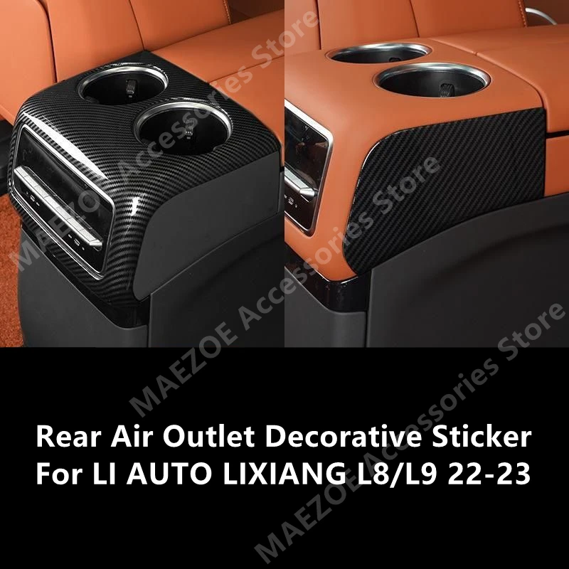 

For LI AUTO LIXIANG L8/L9 22-23 Rear Air Outlet Decorative Sticker,Car Interior Decoration Modification Accessories Refit