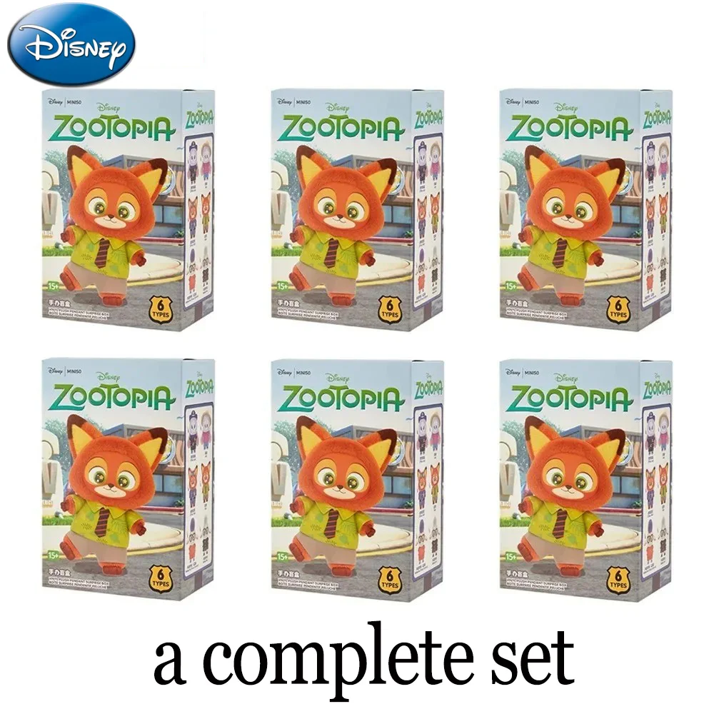 ของแท้จากทางการ ชุดฟิกเกอร์แอคชั่น 6 ตัว ซูโทเปีย 2 ตุ๊กตานิค จูดี้ น่ารัก ของเล่นตุ๊กตาผ้าพลัฌ อนิเมะ ฟิกเกอร์การ์ตูน ของสะสม โมเดลตุ๊กตาผ้าพลัฌ