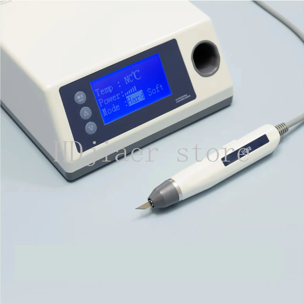 

MBM Ultrasonic Cutting Knife for Cutting PVC Plastic Leather Resin with 5 Blades Ultrasonic Cutter for Hobby Cutting and Carving