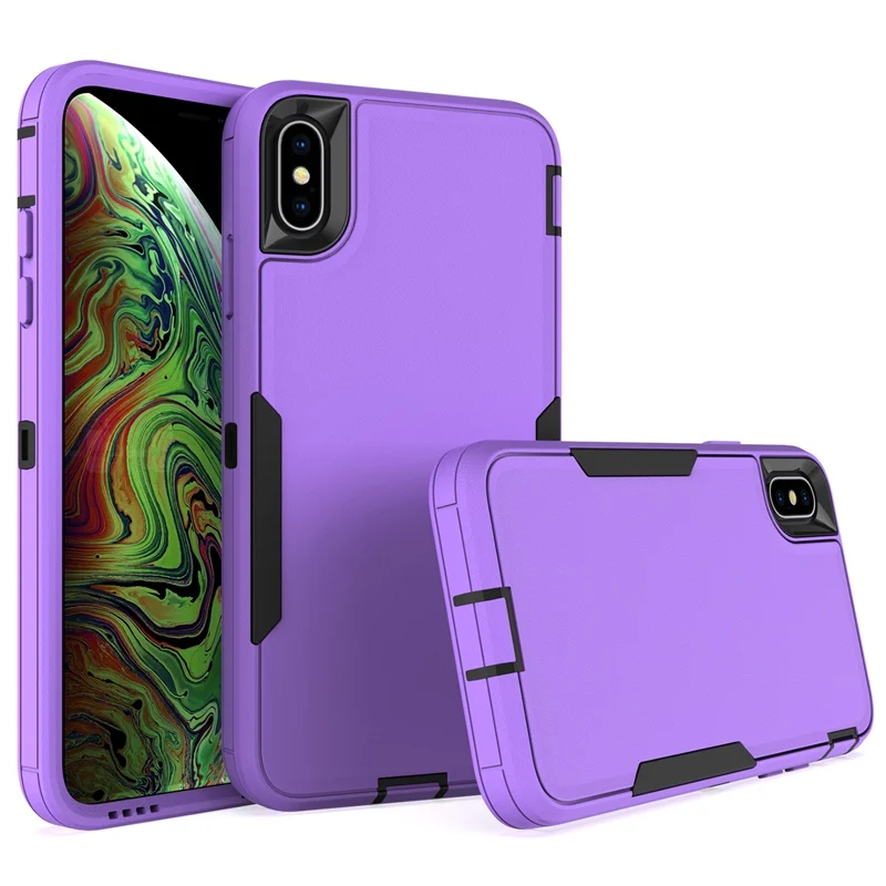 For iPhone X XR XS Max Case Shockproof Matte Phone Bumper Hybrid Protective Cases For iPhone XS X S Back Covers iPhone XR Cover