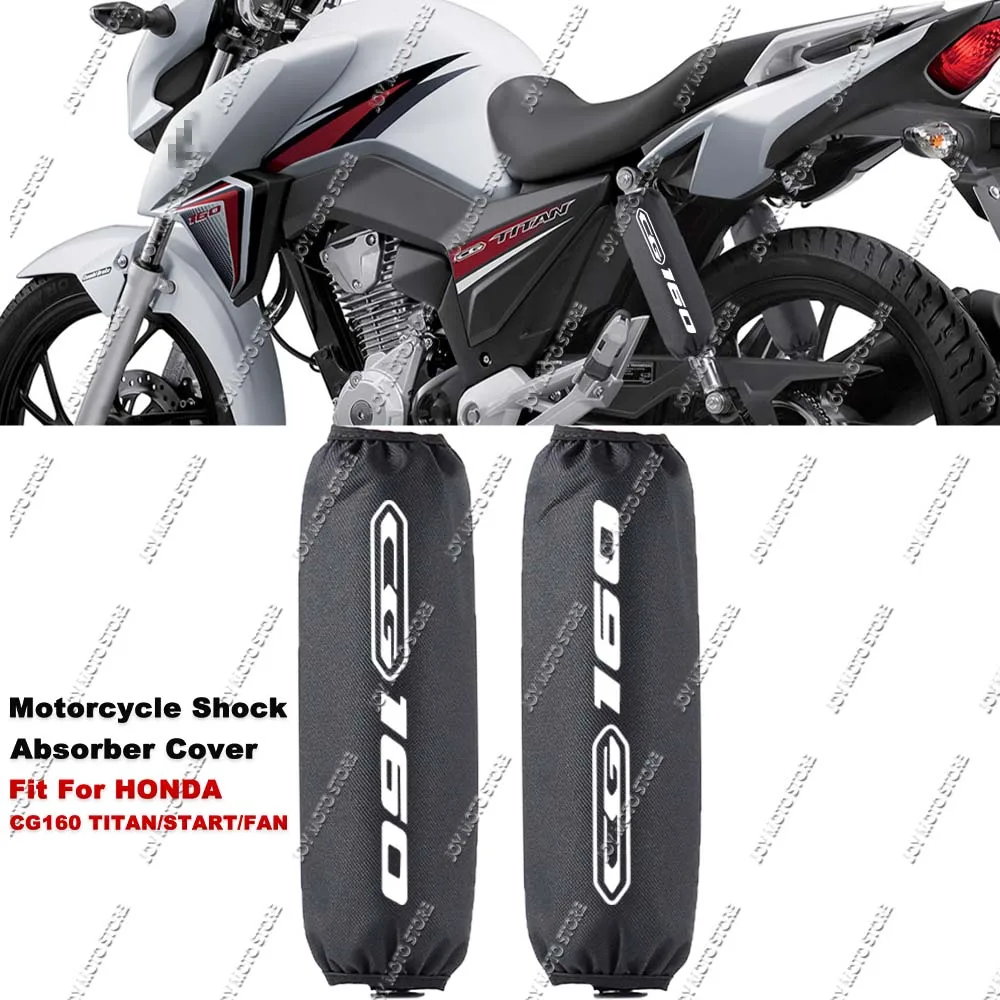 Acessórios para motocicleta Honda CG160 Titan Start Fan, decoração de amortecedor, capa protetora de amortecedor