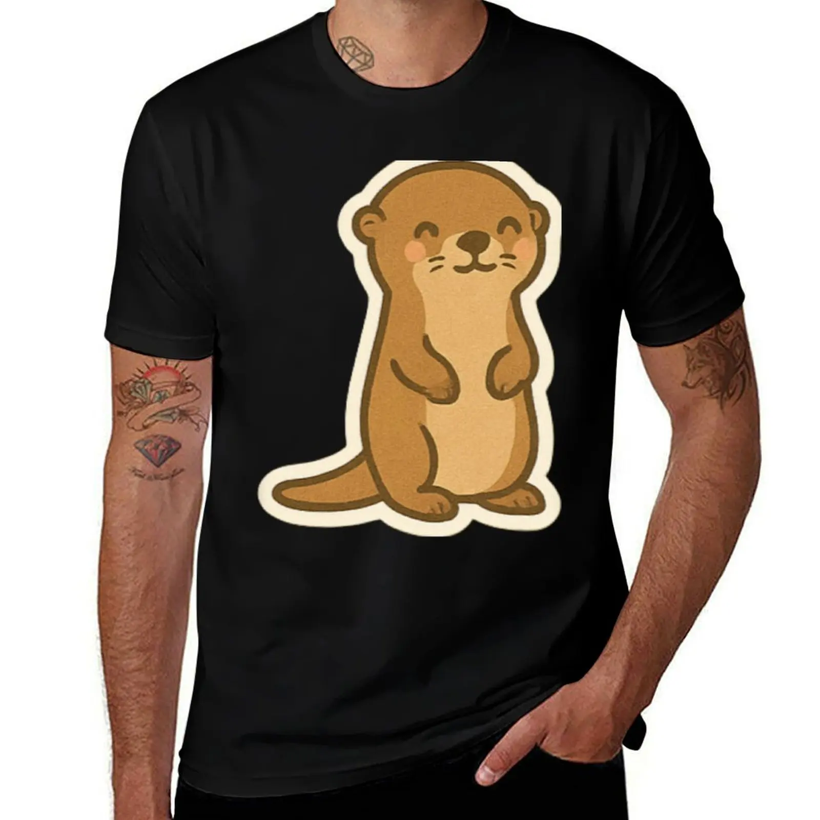 

Playful and cuddly otter T-Shirt Louboutins tees valentines boutique clothes summer clothes shirts men graphic