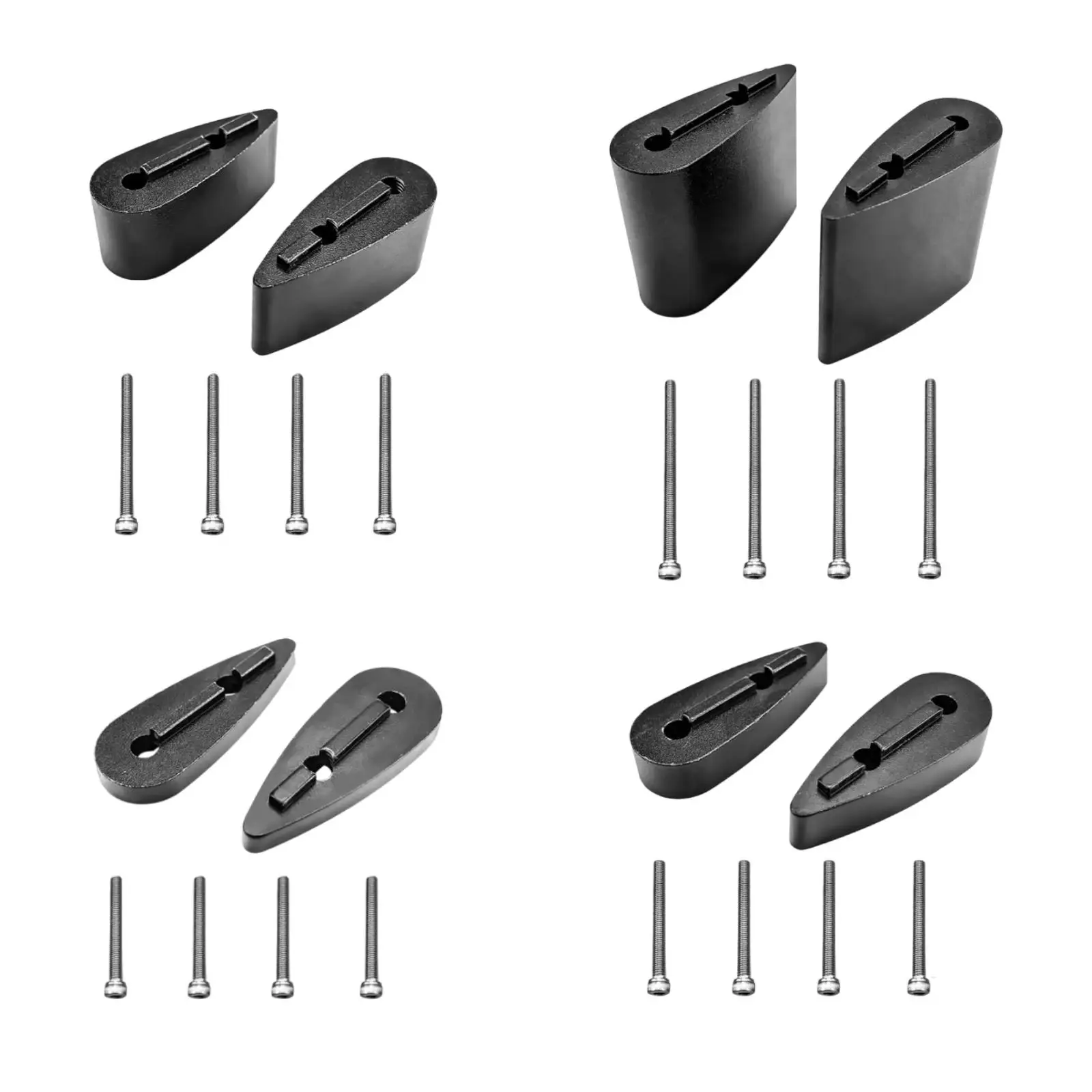 Carbon TT Bar Riser Spacers Adjustable Angle Wedges Bicycle Handlebar Extension Kit for Aero Bikes