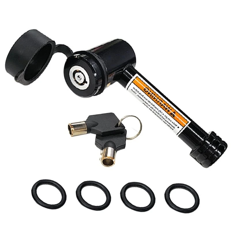 A60E-5/8 Inch Bent Neck Trailer Hitch Lock Anti-Theft Hitch Pin Lock Trailer Hitch Lock With Dust Cap