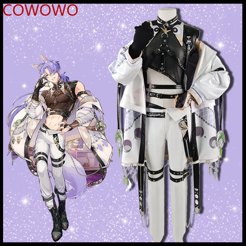 

COWOWO Game Nu: Carnival Kuya Suit Handsome Sexy Slim Uniform Cosplay Costume Halloween Party Role Play Outfit Men Clothing