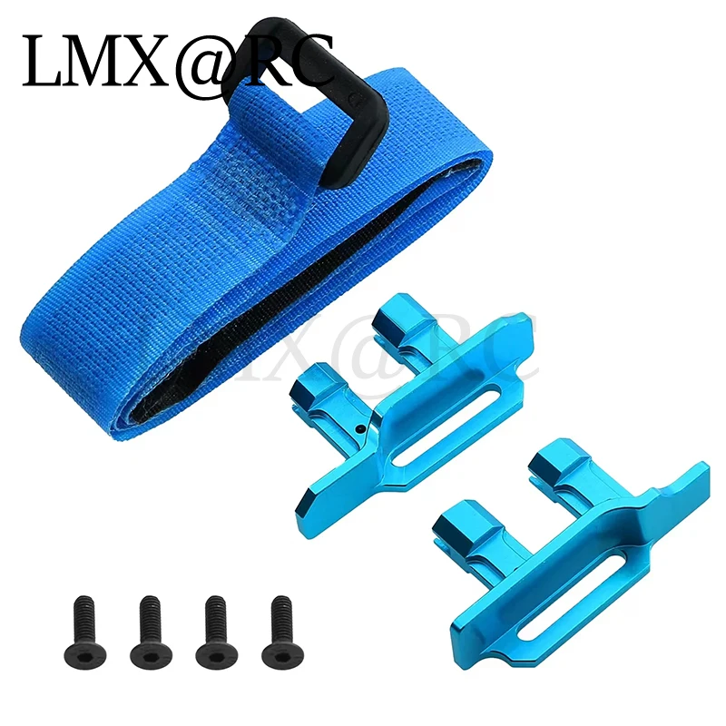 Metal 3S 4S Tall Battery Holder Mount Hold Down with Battery Strap for 1/10 Traxxas MAXX RC Car Upgrade Parts