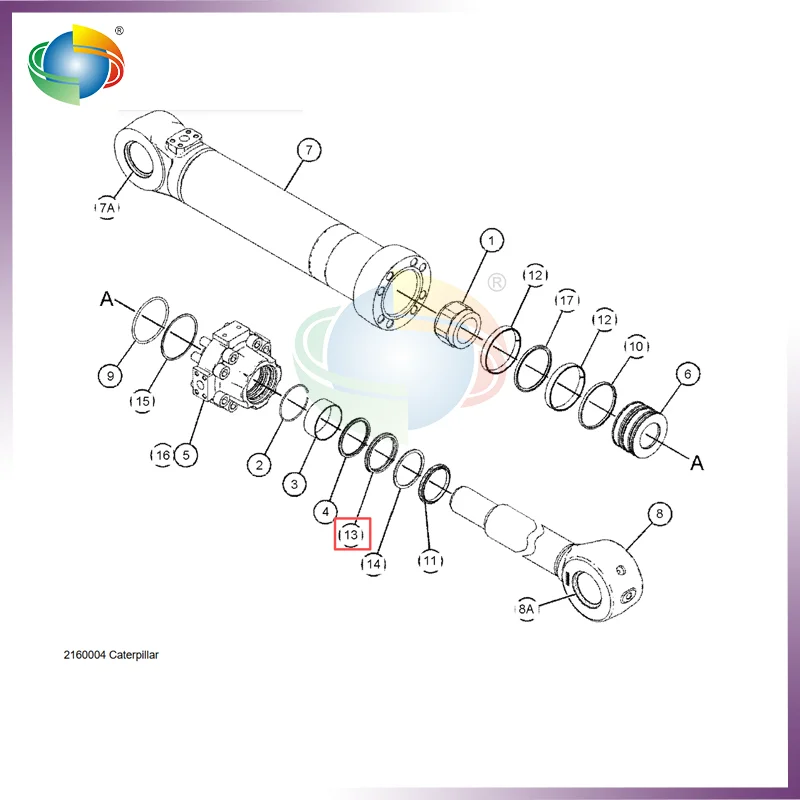 

CA2160004 216-0004 2160004 PISTON ROD SEAL FOR CATERPILLAR EXCAVATOR 318C 319C 319D 320B 320C 320E LN 321D LCR 323D LN 323D SA