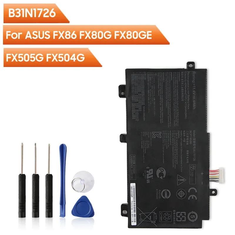 

Original Replacement Battery B31N1726 For ASUS FX86 FX80G FX80GE/GD8750 FX95G FX505G FX504G FX86FE FX86FM FX505 4240mAh