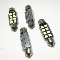 4pcs 31mm 36mm 39mm 41mm Festoon CANbus C5W led ERROR FREE 5630 5730 8 LED smd interior reading white ice blue bulbs dome lamps