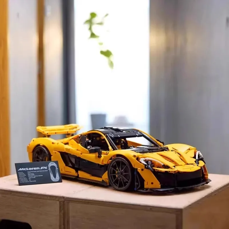 Nieuw product McLaren P1moc baksteen model volwassen supercar kinderen 3893 stks bouwstenen 42172 speelgoed jongen vakantie cadeau