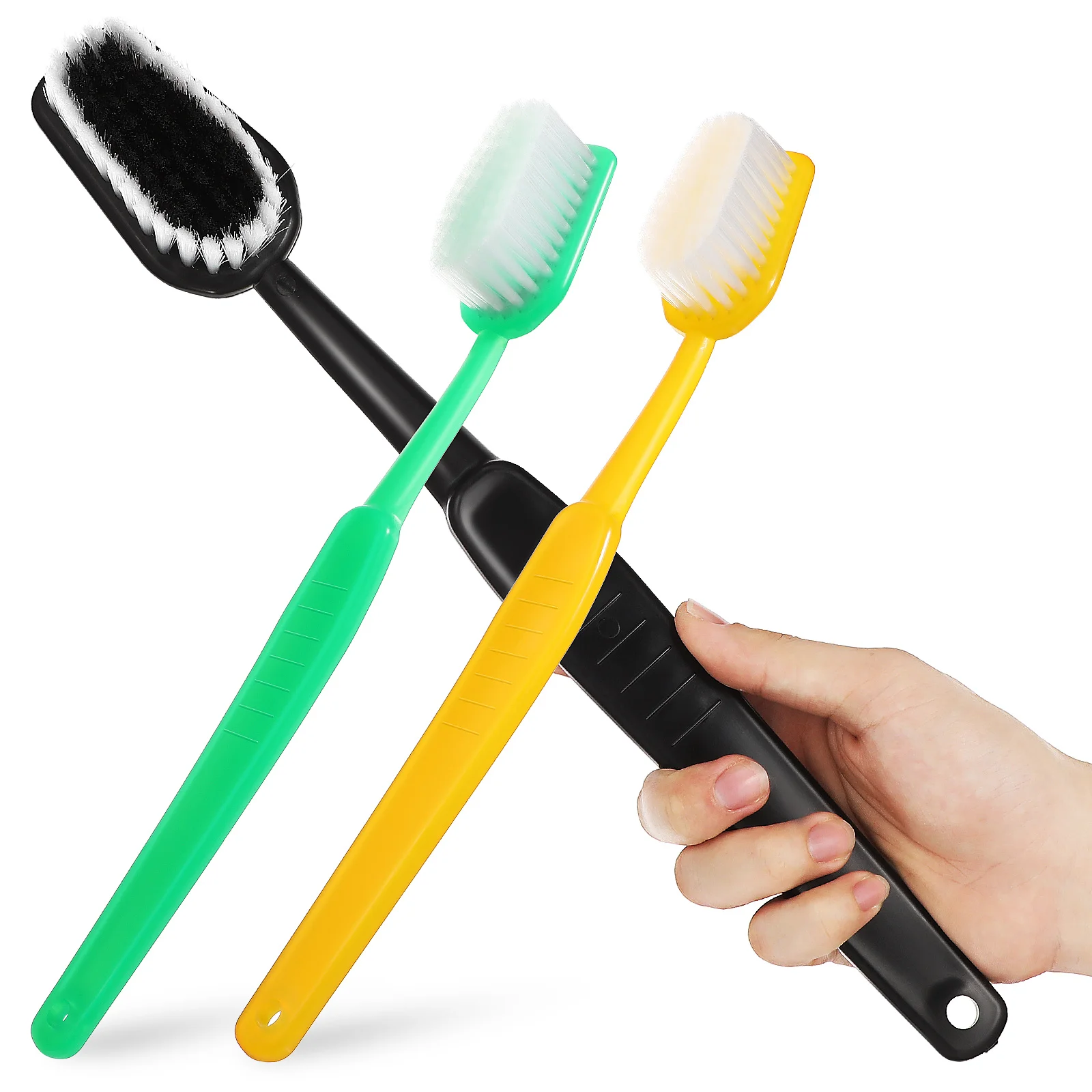 

3 Pcs Funny Party Props Large Toothbrush For Teaching Fake Plant Toy Prank Decor Abs Baby Tanks