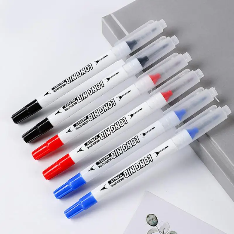 20mm Double-Tip Deep Hole Long Head Nib Markers For Metal Pen Waterproof Bathroom Woodworking Decoration Multi-Purpose