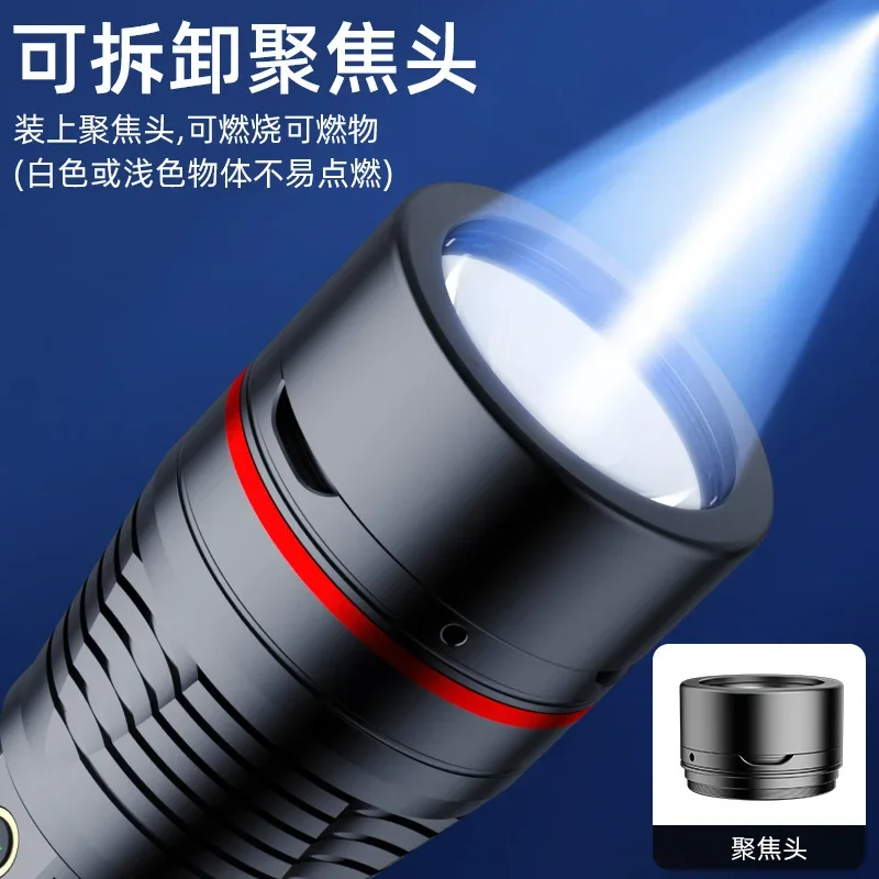 Kunpeng tactical flashlight super bright light outdoor charging portable home work light high-power tactical multi-function