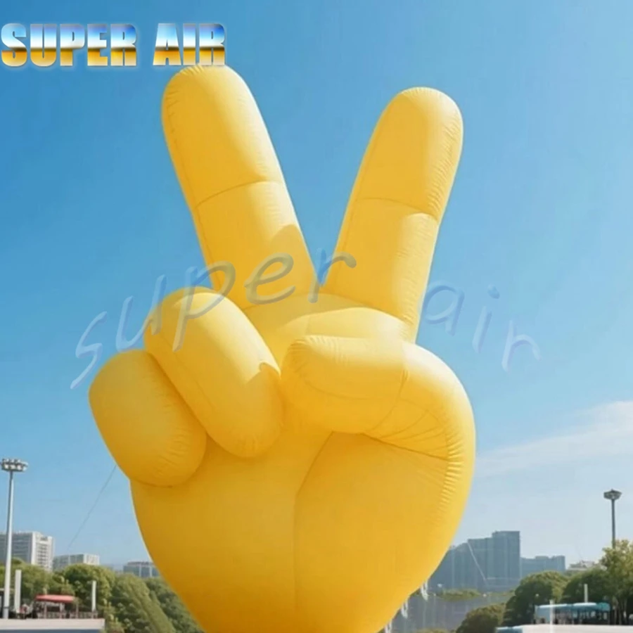 Modèle de geste gonflable tressé en tissu oxford de haute qualité, jouet gonflable pour la décoration de l'entreprise
