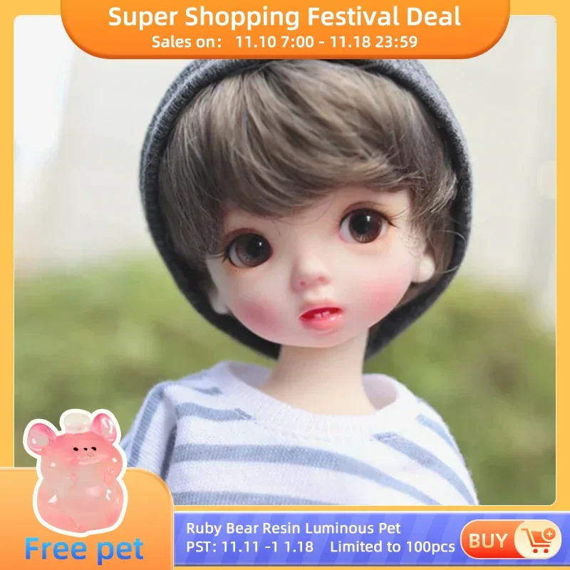 Shuga Fairy Kino boneka BJD SD, 1/6 tubuh NAPI Model anak perempuan anak laki-laki kualitas tinggi tokoh Resin toko gratis mata luodoll