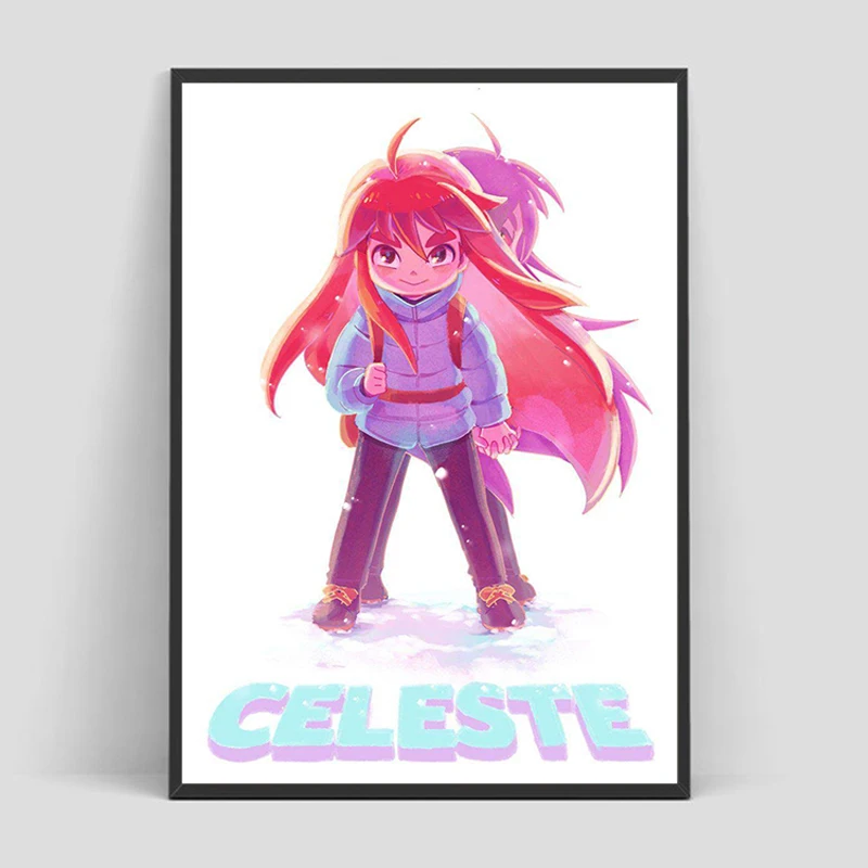 

Celeste Game Classic Poster Vintage Canvas Wall Art Mural Cool Room Decoration Classroom Decorations for Home Decor Gift Gaming