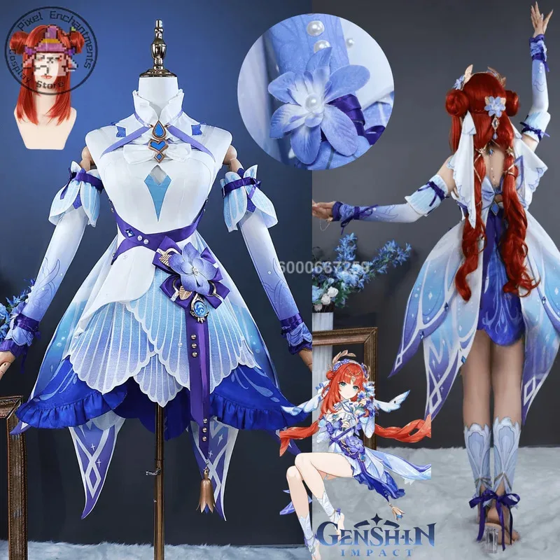 

Genshin Impact Game Nilou Cosplay Costume Flower of Paradise Lost Cute Dress for Women Anime Role Playing Comic Con Party Outfit