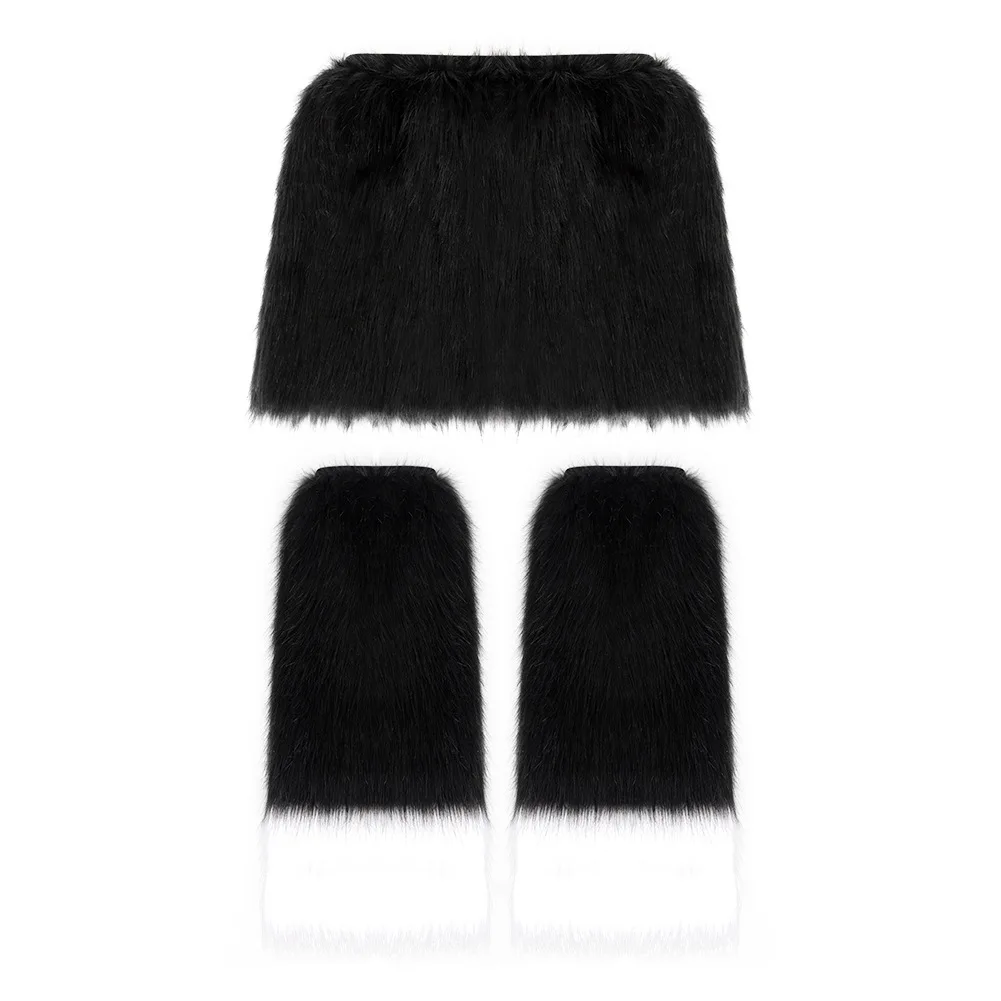 Plüsch Nette Cosplay Bein Abdeckung Zubehör Mode Einfachen Rock Halloween Party Dress Up Requisiten Zubehör