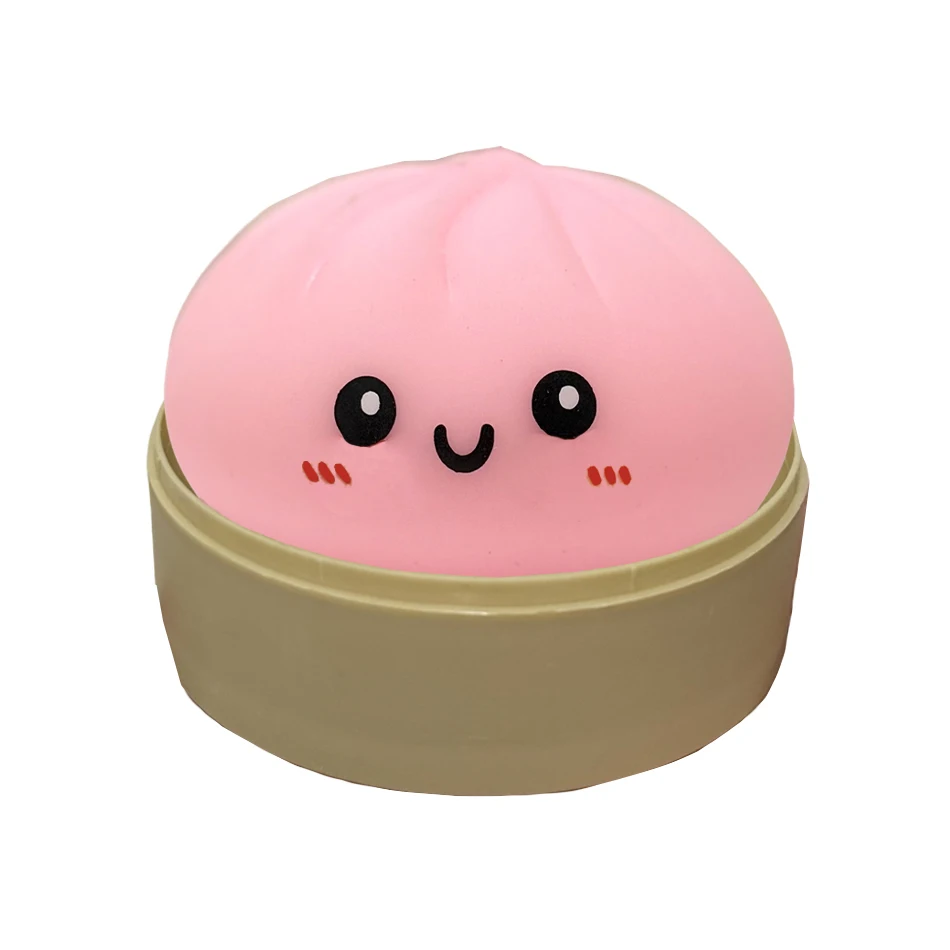 11 Stijlen Realistische Reuze Dumpling Knijp Speelgoed Met Bamboe Stoommandje Zachte Deegbal Decompressie Fidget Speelgoed Grappig Creatief Cadeau