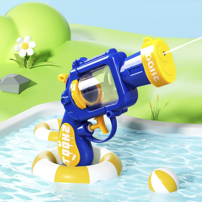 1Pcs Mini Revolver Water Gun Mini Water Spray Gun Small Size Water Fighting Game Children's Small Water Gun Outdoor Toys Gun