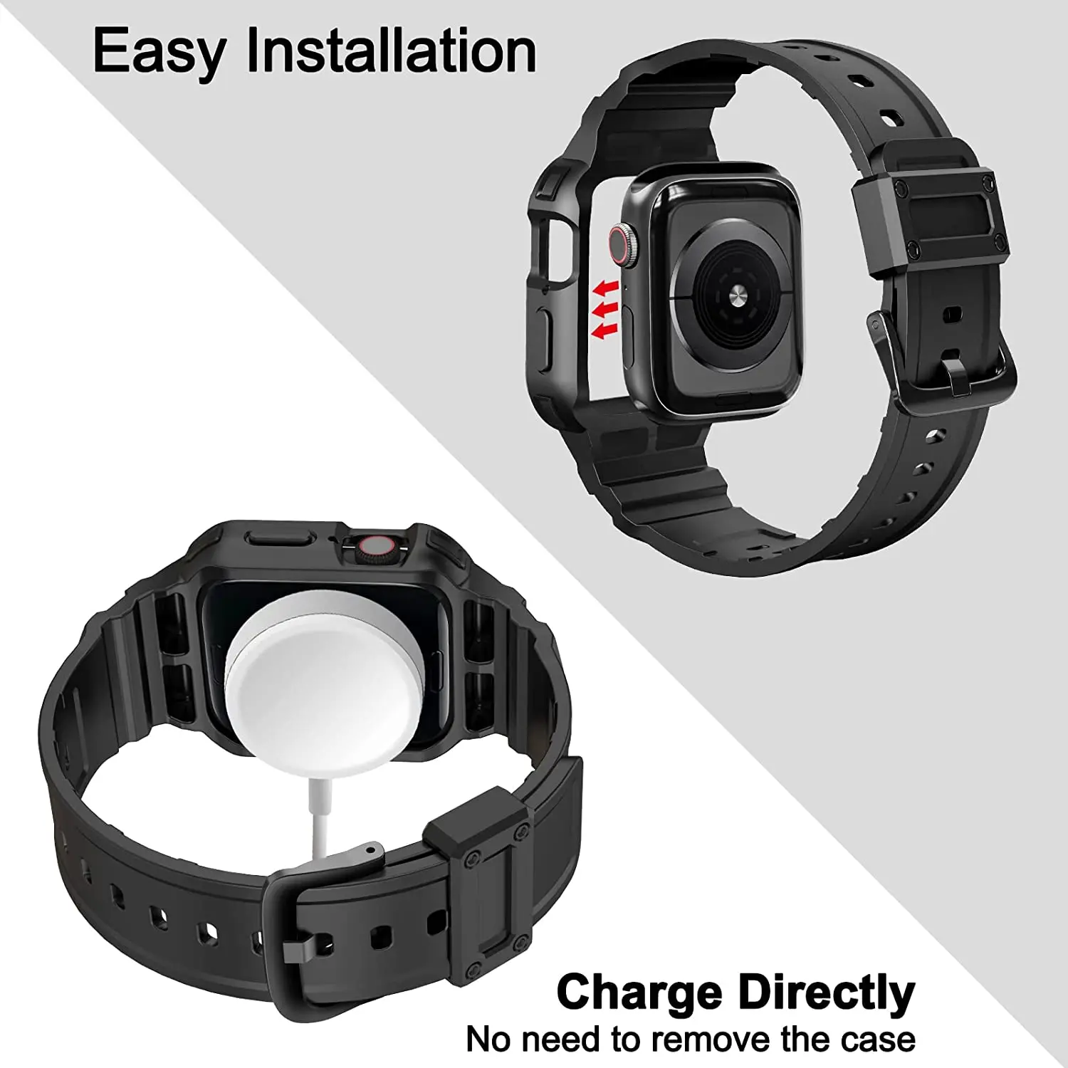 Ремешок для Apple Watch, сменный спортивный Защитный Браслет для iWatch Series Ultra 8 7 6 5 SE 4 3 2 1, 45 мм 44 мм 49 мм 41 мм 40 мм