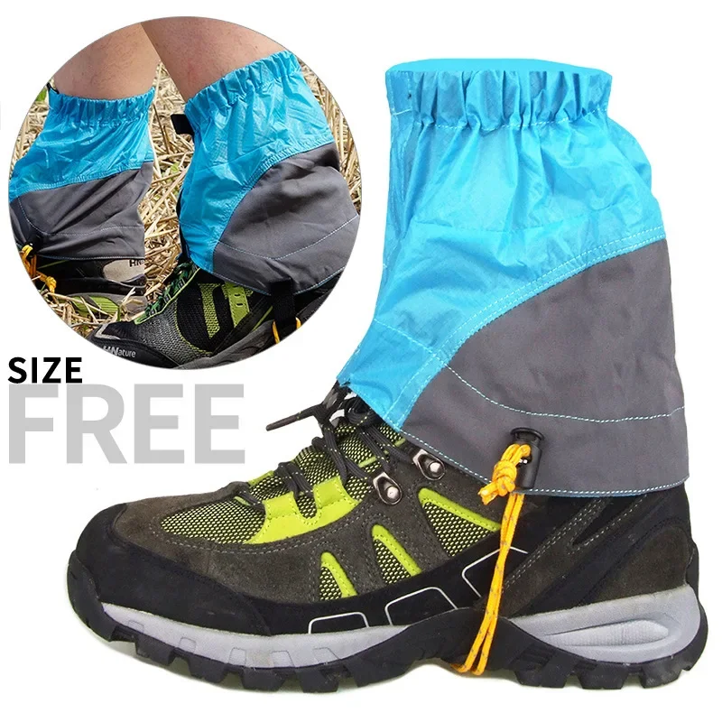 1Pair Lightweight Snow Shoes Protection Cover Waterproof Leggings Skate Short Gaiters for Outdoor Snow Climbing Foot Covers