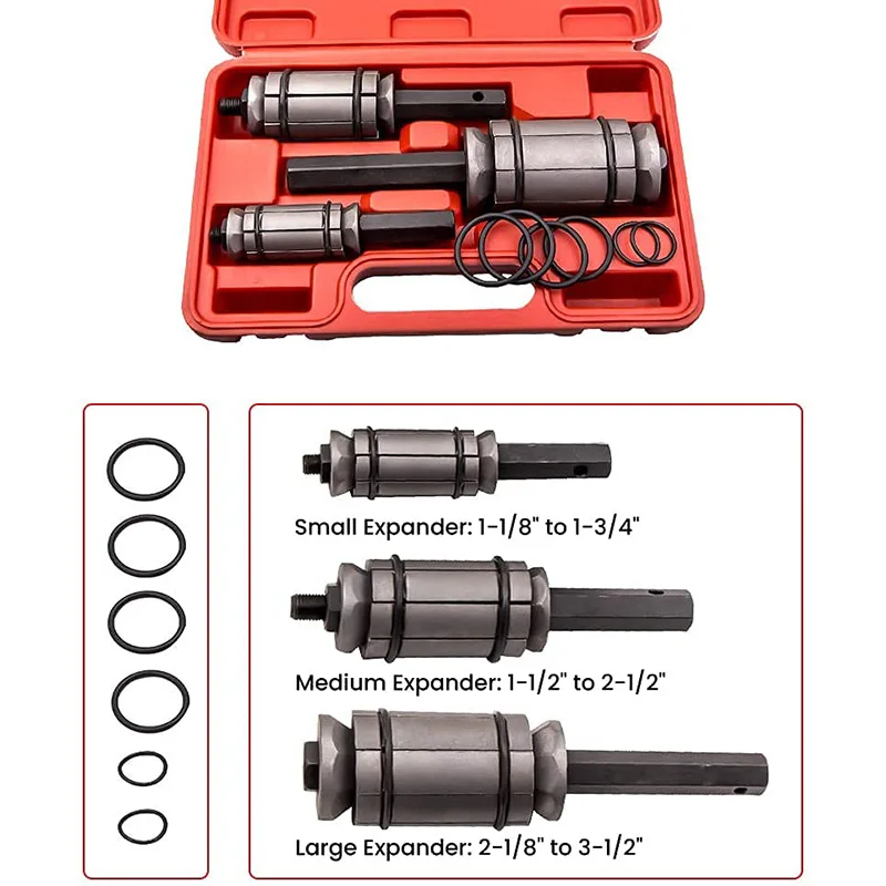 

3pc Tail Pipe Tailpipe Expander 1-1/18" to 3-1/2" Exhaust Muffler Spreader Tool