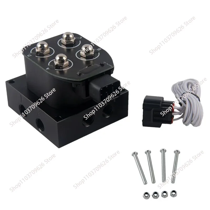 Automobile modification parts with air suspension system shock absorber four-position solenoid valve chassis solenoid valve