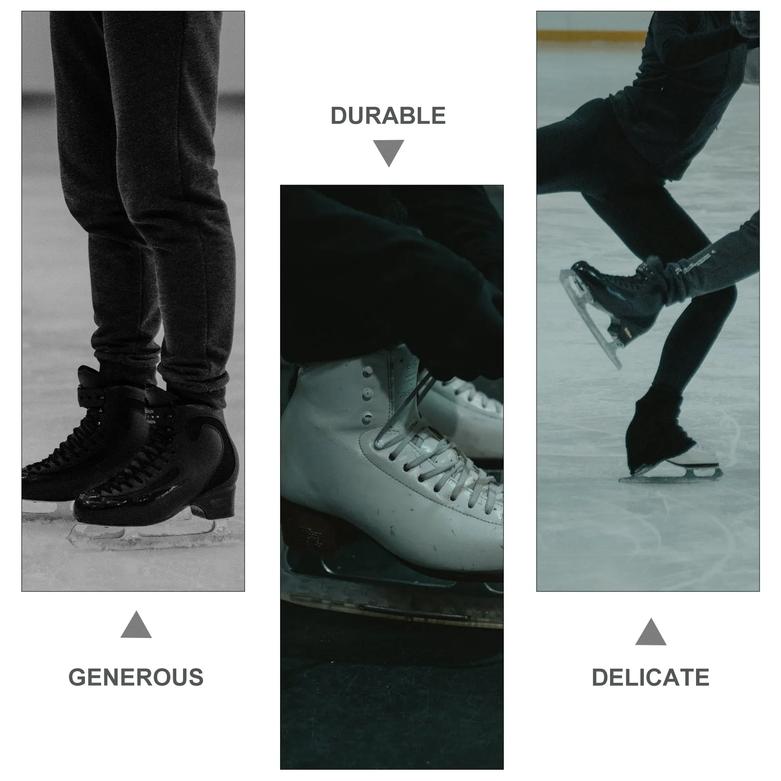 

1Pair Professional Blades Protector Ice Blades Sleeve Versatile Skates Accessory Breathable Absorbent Protection Guard