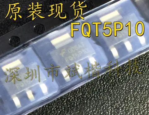 FQT5P10 SOT223 MOSFET, FQT5P10TF, 로트당 10 개